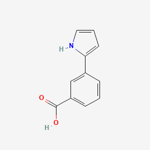 molecular formula C11H9NO2 B2857483 3-(1H-吡咯-2-基)苯甲酸 CAS No. 1329058-96-9