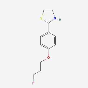 2-(4-(3-Fluoropropoxy)phenyl)thiazolidine