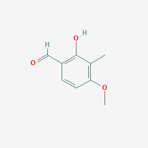 molecular formula C9H10O3 B2857677 2-Hydroxy-4-methoxy-3-methylbenzaldehyde CAS No. 54700-36-6