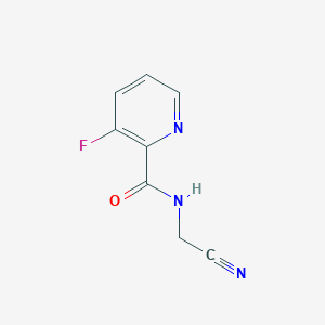 molecular formula C8H6FN3O B2857704 N-(Cyanomethyl)-3-fluoropyridine-2-carboxamide CAS No. 2249316-40-1