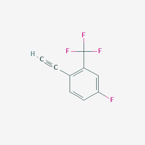 molecular formula C9H4F4 B2857770 1-Ethynyl-4-fluoro-2-(trifluoromethyl)benzene CAS No. 1057670-05-9