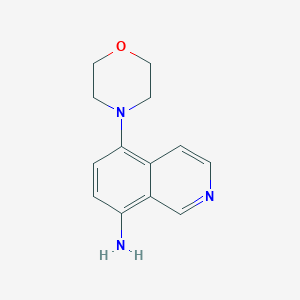 molecular formula C13H15N3O B2857866 5-(Morpholin-4-yl)isoquinolin-8-amine CAS No. 185559-73-3