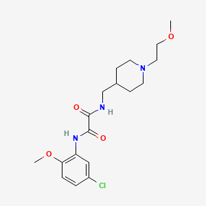 molecular formula C18H26ClN3O4 B2857879 N-(5-chloro-2-methoxyphenyl)-N'-{[1-(2-methoxyethyl)piperidin-4-yl]methyl}ethanediamide CAS No. 953225-97-3