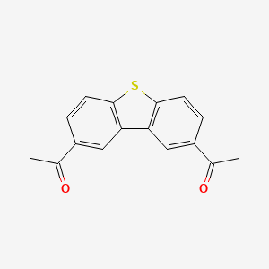 molecular formula C16H12O2S B2857893 1-(8-Acetyldibenzothiophen-2-yl)ethanone CAS No. 35105-75-0
