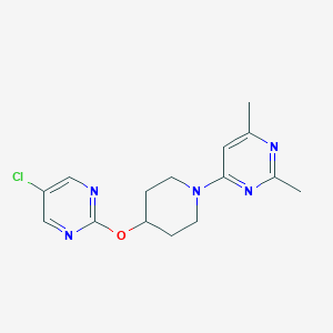 4-[4-(5-Chloropyrimidin-2-yl)oxypiperidin-1-yl]-2,6-dimethylpyrimidine