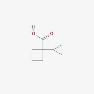 molecular formula C8H12O2 B2857952 1-Cyclopropylcyclobutane-1-carboxylic acid CAS No. 1498554-96-3