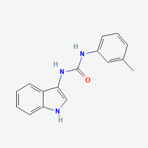 molecular formula C16H15N3O B2857965 1-(1H-indol-3-yl)-3-(m-tolyl)urea CAS No. 941926-93-8