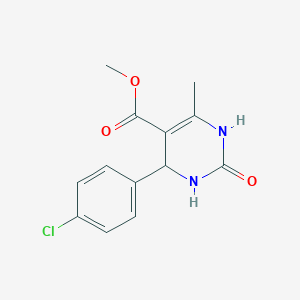 molecular formula C13H13ClN2O3 B2858040 Methyl 4-(4-chlorophenyl)-6-methyl-2-oxo-1,2,3,4-tetrahydropyrimidine-5-carboxylate CAS No. 205999-88-8