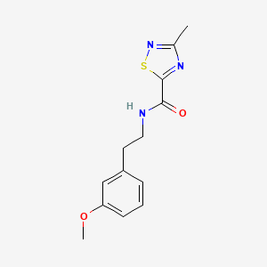 molecular formula C13H15N3O2S B2858080 N-[2-(3-METHOXYPHENYL)ETHYL]-3-METHYL-1,2,4-THIADIAZOLE-5-CARBOXAMIDE CAS No. 1448076-34-3