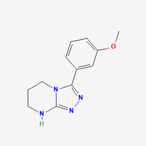 3-(3-Methoxyphenyl)-5H,6H,7H,8H-[1,2,4]triazolo[4,3-a]pyrimidine