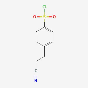 4-(2-Cyanoethyl)benzene-1-sulfonyl chloride