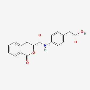 2-(4-(1-Oxoisochroman-3-carboxamido)phenyl)acetic acid