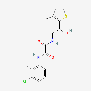N1-(3-chloro-2-methylphenyl)-N2-(2-hydroxy-2-(3-methylthiophen-2-yl)ethyl)oxalamide