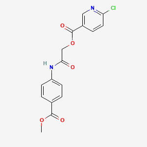 [2-(4-Methoxycarbonylanilino)-2-oxoethyl] 6-chloropyridine-3-carboxylate