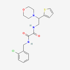 N1-(2-chlorobenzyl)-N2-(2-morpholino-2-(thiophen-2-yl)ethyl)oxalamide