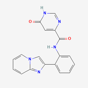 6-hydroxy-N-(2-(imidazo[1,2-a]pyridin-2-yl)phenyl)pyrimidine-4-carboxamide