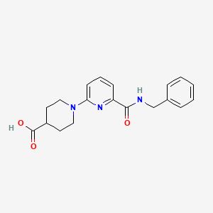 1-[6-(Benzylcarbamoyl)pyridin-2-yl]piperidine-4-carboxylic acid