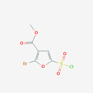 Methyl 2-bromo-5-(chlorosulfonyl)furan-3-carboxylate