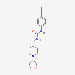 1-(4-(Tert-butyl)phenyl)-3-((1-(tetrahydrofuran-3-yl)piperidin-4-yl)methyl)urea