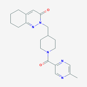2-{[1-(5-Methylpyrazine-2-carbonyl)piperidin-4-yl]methyl}-2,3,5,6,7,8-hexahydrocinnolin-3-one