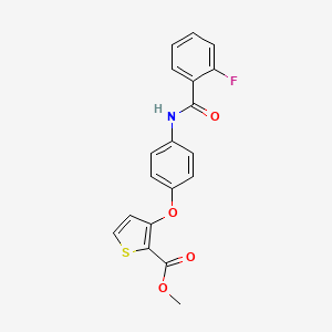 Methyl 3-{4-[(2-fluorobenzoyl)amino]phenoxy}-2-thiophenecarboxylate
