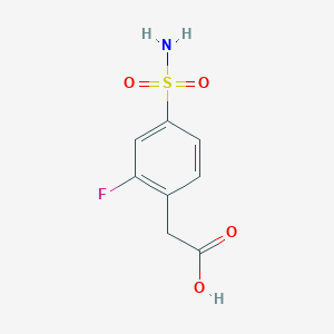 2-(2-Fluoro-4-sulfamoylphenyl)acetic acid