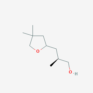 (2S)-3-(4,4-Dimethyloxolan-2-yl)-2-methylpropan-1-ol