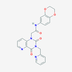 N-(2,3-dihydrobenzo[b][1,4]dioxin-6-yl)-2-(2,4-dioxo-3-(pyridin-2-ylmethyl)-3,4-dihydropyrido[3,2-d]pyrimidin-1(2H)-yl)acetamide