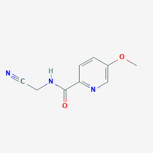 molecular formula C9H9N3O2 B2858262 N-(Cyanomethyl)-5-methoxypyridine-2-carboxamide CAS No. 2249544-32-7