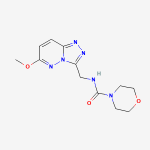 molecular formula C12H16N6O3 B2858270 N-({6-methoxy-[1,2,4]triazolo[4,3-b]pyridazin-3-yl}methyl)morpholine-4-carboxamide CAS No. 2310158-98-4