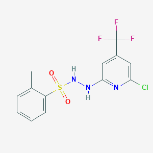 N'-[6-chloro-4-(trifluoromethyl)pyridin-2-yl]-2-methylbenzene-1-sulfonohydrazide