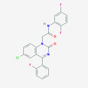 2-(6-chloro-4-(2-fluorophenyl)-2-oxoquinazolin-1(2H)-yl)-N-(2,5-difluorophenyl)acetamide