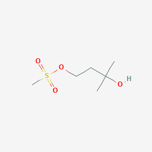 molecular formula C6H14O4S B2858310 3-Hydroxy-3-methylbutyl methanesulfonate CAS No. 135859-47-1