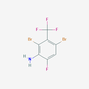 3-Amino-2,6-dibromo-4-fluorobenzotrifluoride