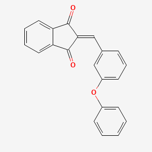 2-[(3-Phenoxyphenyl)methylidene]indene-1,3-dione