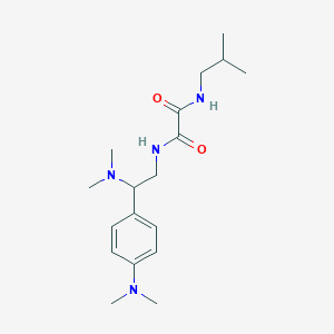 N1-(2-(dimethylamino)-2-(4-(dimethylamino)phenyl)ethyl)-N2-isobutyloxalamide
