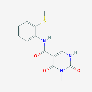 3-methyl-N-(2-(methylthio)phenyl)-2,4-dioxo-1,2,3,4-tetrahydropyrimidine-5-carboxamide