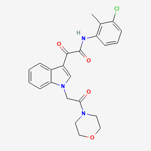 N-(3-chloro-2-methylphenyl)-2-(1-(2-morpholino-2-oxoethyl)-1H-indol-3-yl)-2-oxoacetamide