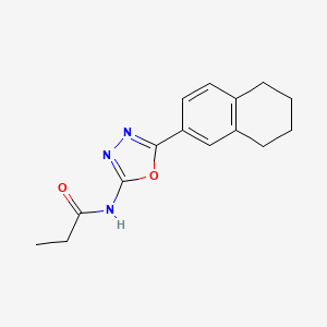 N-(5-(5,6,7,8-tetrahydronaphthalen-2-yl)-1,3,4-oxadiazol-2-yl)propionamide