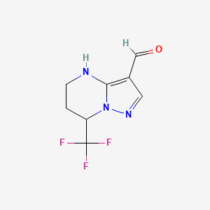 7-(Trifluoromethyl)-4,5,6,7-tetrahydropyrazolo[1,5-a]pyrimidine-3-carbaldehyde