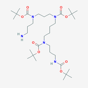 tert-Butyl (3-((3-aminopropyl)(tert-butoxycarbonyl)amino)propyl)(4-((tert-butoxycarbonyl)(3-((tert-butoxycarbonyl)amino)propyl)amino)butyl)carbamate