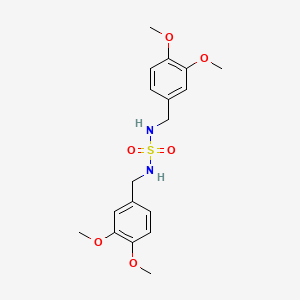 molecular formula C18H24N2O6S B2858443 N,N'-bis(3,4-dimethoxybenzyl)sulfamide CAS No. 337924-32-0