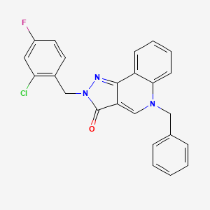 5-benzyl-2-(2-chloro-4-fluorobenzyl)-2,5-dihydro-3H-pyrazolo[4,3-c]quinolin-3-one