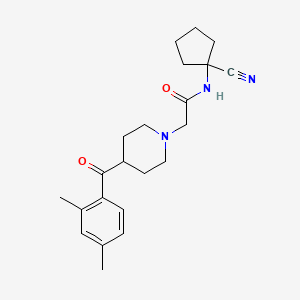 N-(1-cyanocyclopentyl)-2-[4-(2,4-dimethylbenzoyl)piperidin-1-yl]acetamide