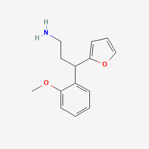 3-(Furan-2-yl)-3-(2-methoxyphenyl)propan-1-amine