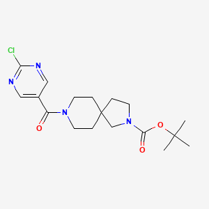 Tert-butyl 8-(2-chloropyrimidine-5-carbonyl)-2,8-diazaspiro[4.5]decane-2-carboxylate