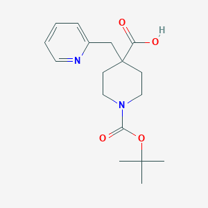 B2858537 1-(tert-Butoxycarbonyl)-4-(pyridin-2-ylmethyl)piperidine-4-carboxylic acid CAS No. 1700594-26-8