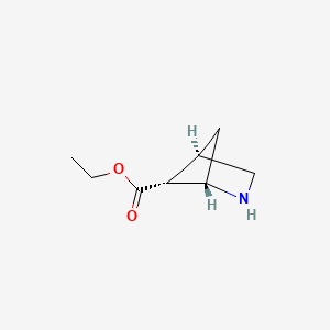 molecular formula C8H13NO2 B2858621 Ethyl (1S,4R,5R)-2-azabicyclo[2.1.1]hexane-5-carboxylate CAS No. 2287249-60-7