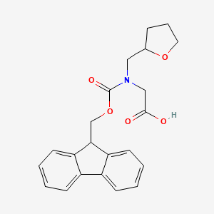 B2858674 2-({[(9H-fluoren-9-yl)methoxy]carbonyl}[(oxolan-2-yl)methyl]amino)acetic acid CAS No. 2138390-26-6