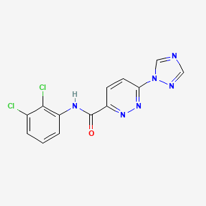 molecular formula C13H8Cl2N6O B2858679 N-(2,3-dichlorophenyl)-6-(1H-1,2,4-triazol-1-yl)pyridazine-3-carboxamide CAS No. 1448077-97-1